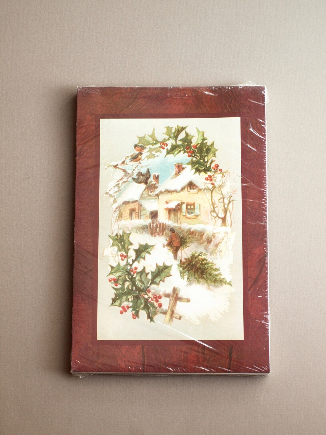 VIntage Christmas gift box set classic Victorian Santa images | Etsy