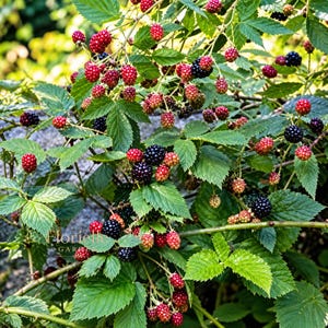 1 & 5 Prime-Ark Freedom Blackberry Live Starter Plant, Thornless Blackberry, Rubus, Bare Root