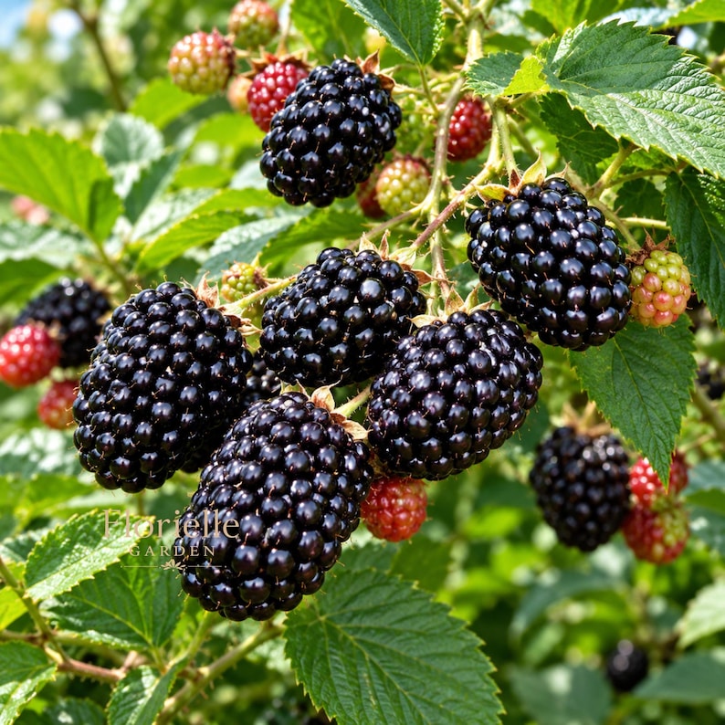 1 & 5 Prime-Ark Freedom Blackberry Live Starter Plant, Thornless Blackberry, Rubus, Bare Root