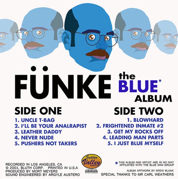 Prints Funke The Blue Album Fake Album Artwork Music & Movie Posters ...