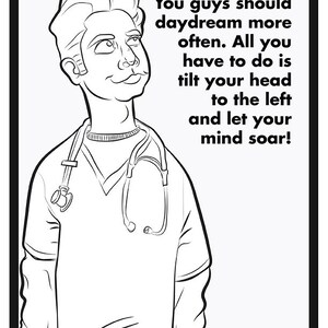 Scrubs Inspired Adult Coloring Book - Etsy