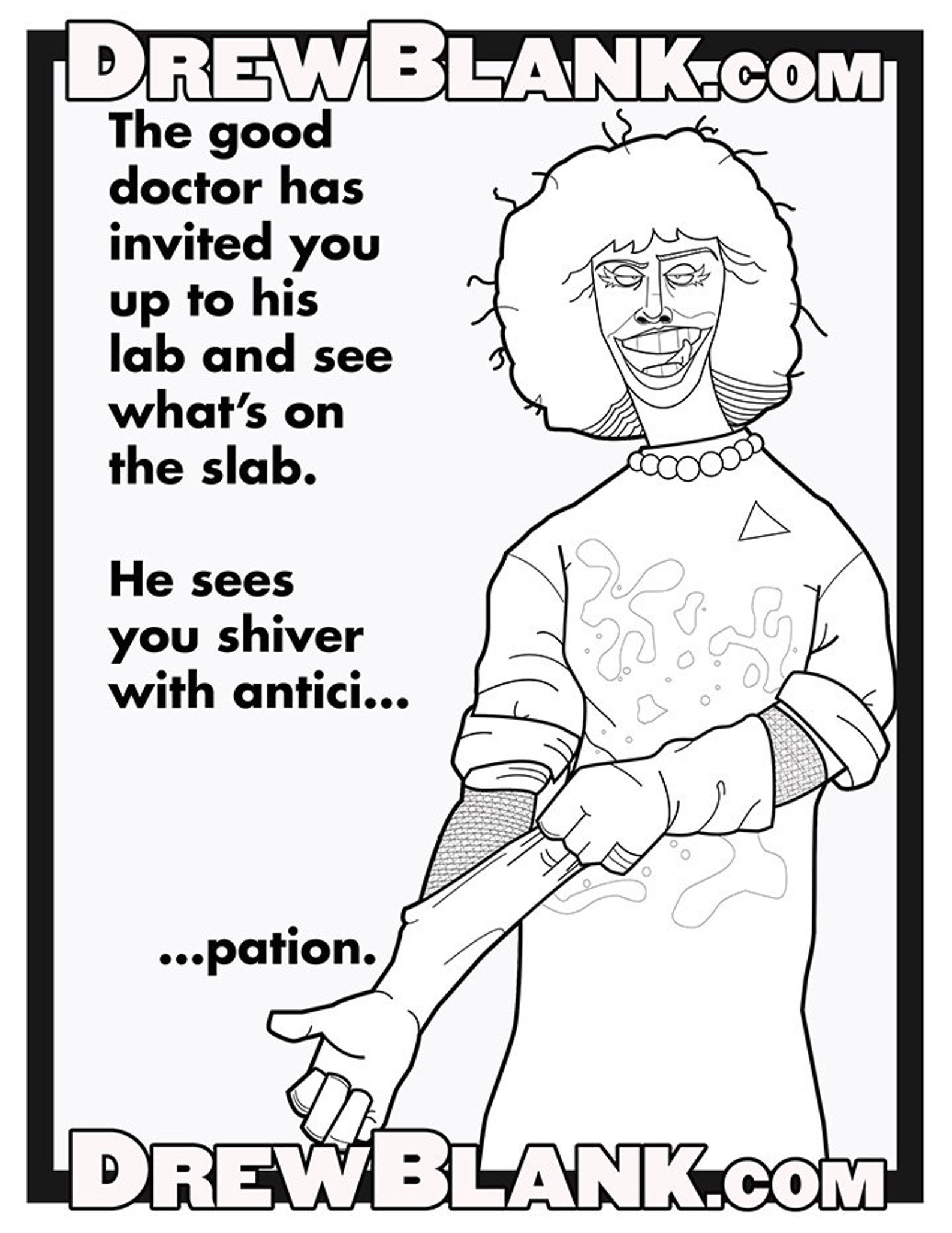 Rocky Horror Coloring Pages Sketch Coloring Page