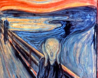 Der Schrei von Edvard Munch | Handgemalte Munch Öl Reproduktion | Jubiläum Wand Kunst Geschenk