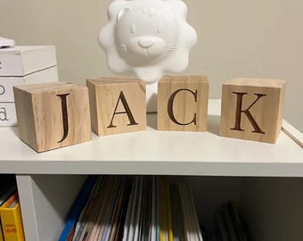 Personalized Wooden Name Blocks