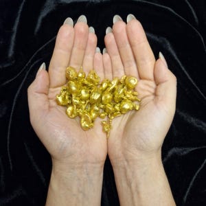 Goudklompjes (20g–500g) voor goudwinning, raffinage, gesmolten computerpinnen, munten