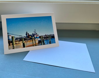 5 x 7 Photo Greeting Card - Wintertime at the Docks