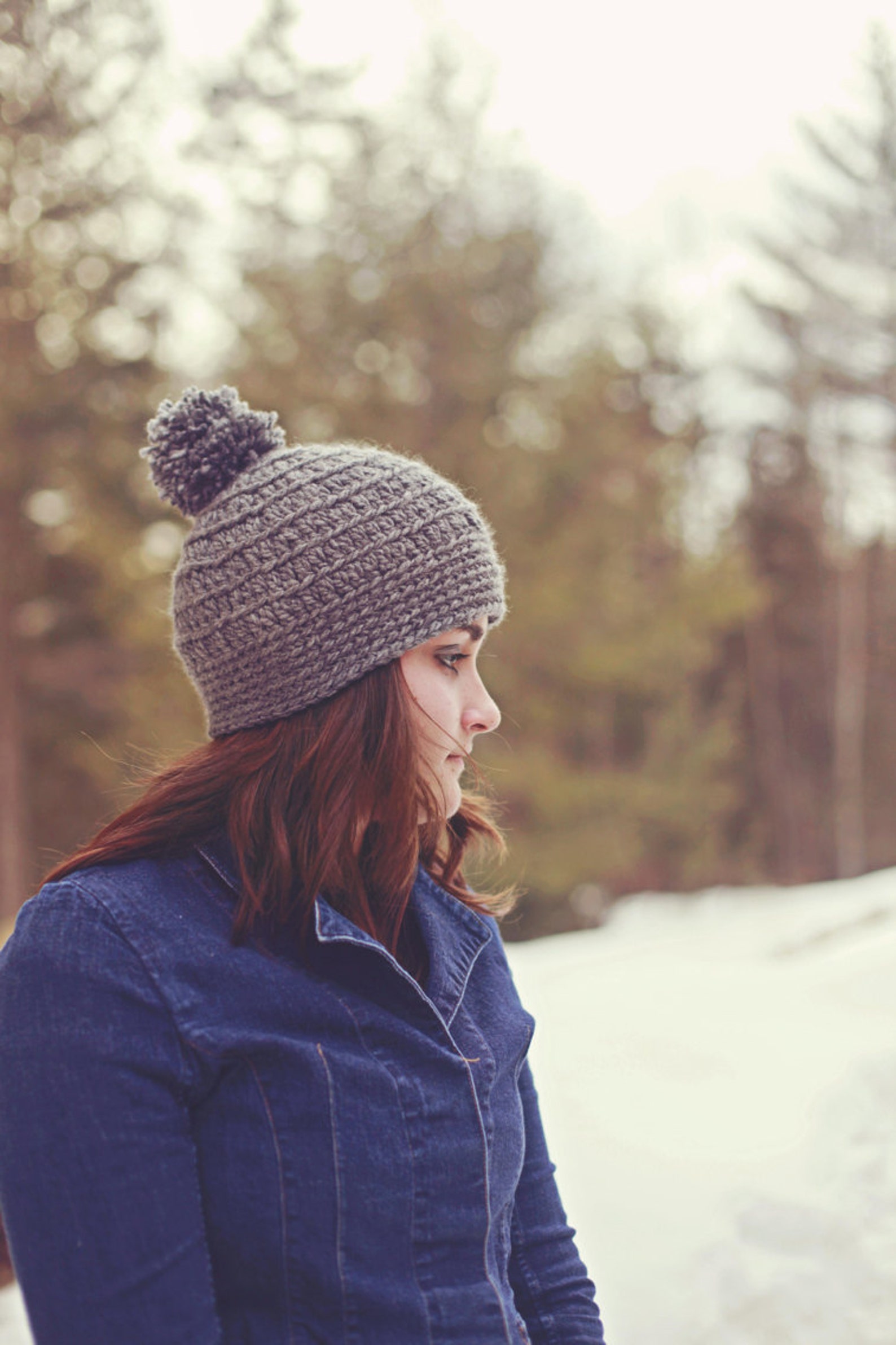 Satin Lined Pom Pom Beanie Women's Winter Hat Warm | Etsy