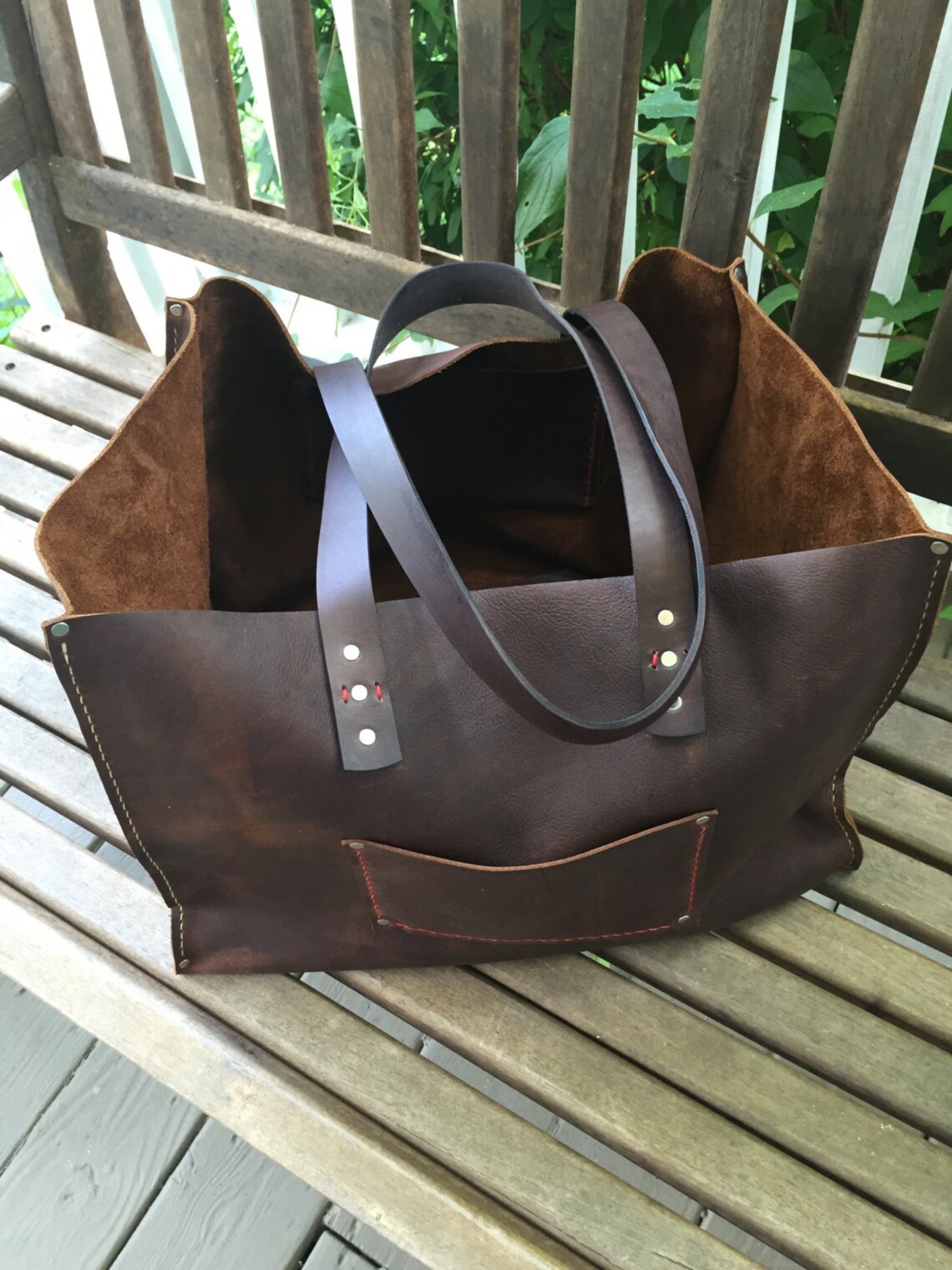 Extra Large Leather Tote Big Leather Tote XXX Large Leather Etsy