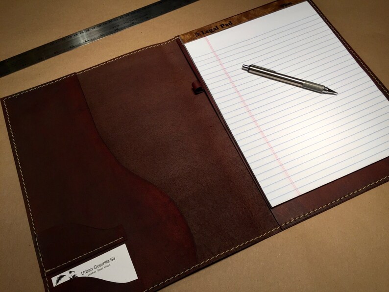 Custom Leather A4 Portfolios Leather Legal Pad Cover Leather Etsy