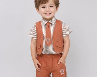 Toddler Boys Dress Outfit Set | Kids Formal Clothing | Boys Birthday Party Clothes