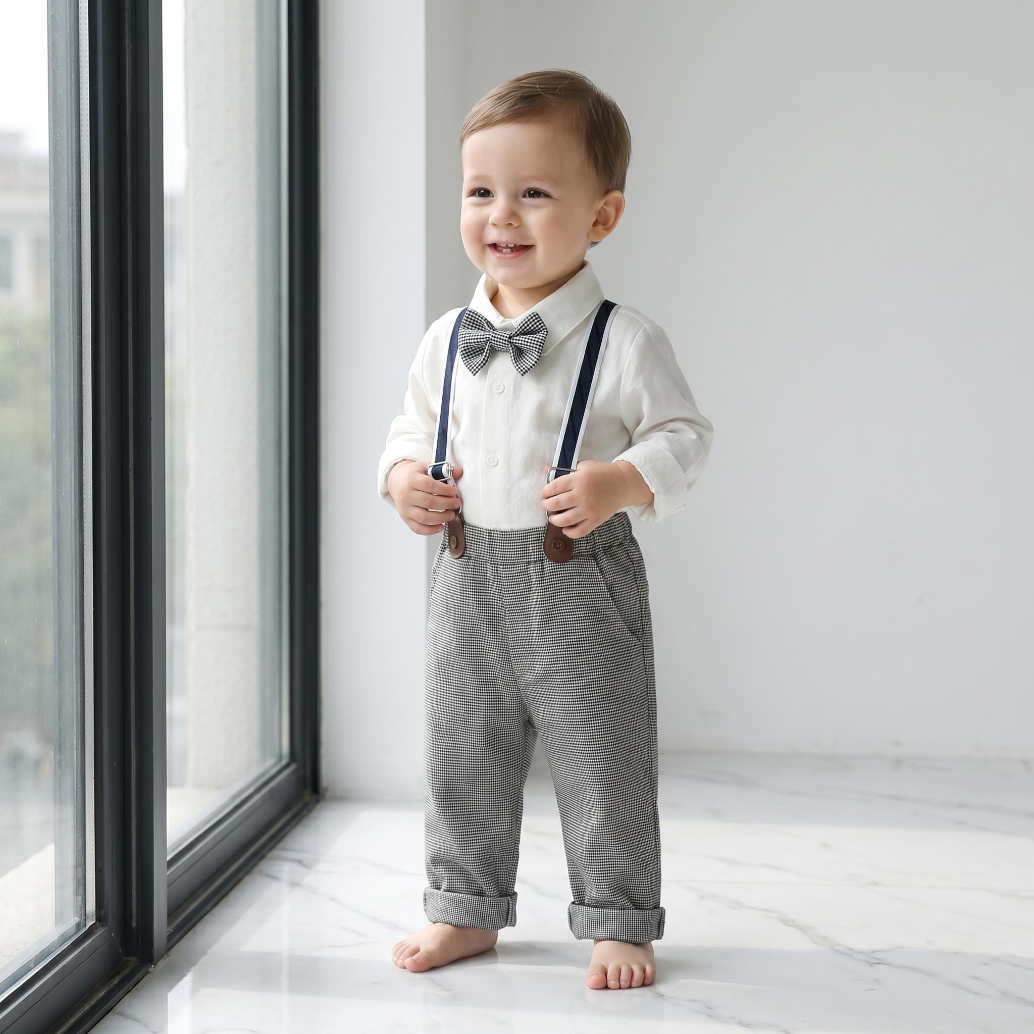 18 month grey dress pants Grey Heavy Brushed Cotton Stretch Dress Pant