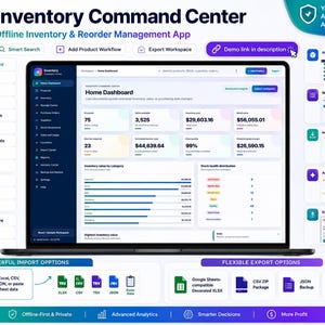 Inventory Management App for Small Business, Offline Stock and Reorder Tracker