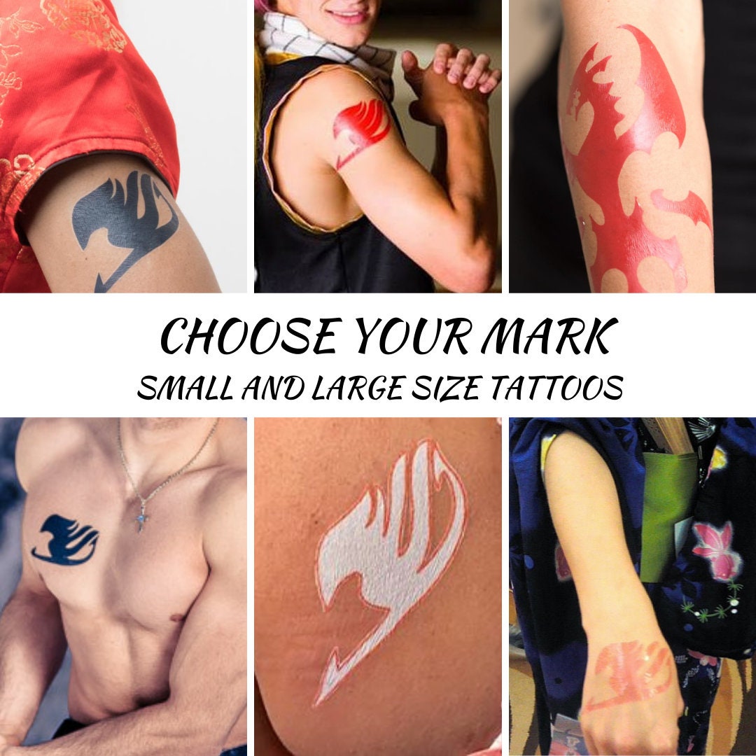 Fairy Tail Tattoo Etsy