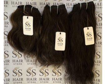 Raw Indian Unprocessed Hair Bundles – Natural Unprocessed Virgin Human Hair (300gm)