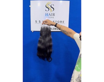 4x4 HD Lace Closure, Natural Wavy Indian Remy Human Hair, Virgin Hair Extensions
