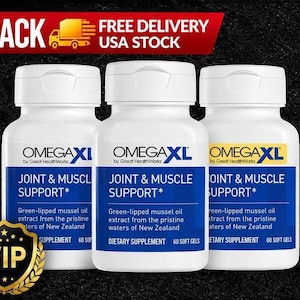 Omega XL 60 Softgels (3er-Pack) - Grünlippmuschelöl-Ergänzung