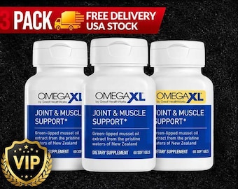 Omega XL 60 Softgels (3er-Pack) - Grünlippmuschelöl-Ergänzung