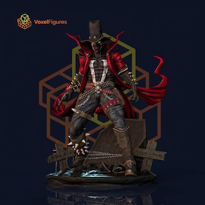 Gunslinger Spawn Cowboy-inspirerad Spawn-serietidning | 3D-modell STL-fil