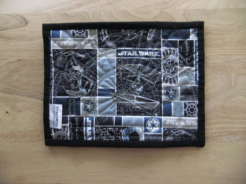 Spaceship Mug Rug PATTERN, Inspired by famous movie, DIY gifts to make and sell, Original design stars galaxy wars, Millennium cockpit image 6