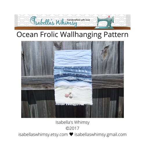 PATTERN for an Ocean Beach Wall Hanging Mini Quilt Pattern Etsy