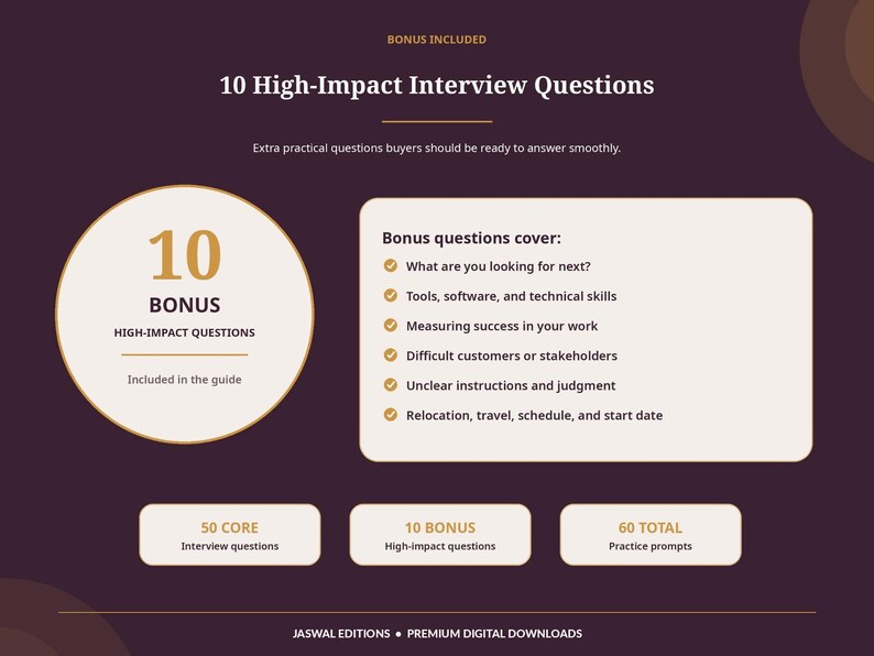 60 Essential Interview Questions & Answers Guide (PDF, Word Download ...