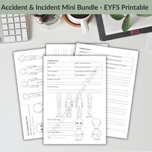 Unfall- und Vorfall-Minipaket | Formularpaket für die frühkindliche Bildung (4 Vorlagen)