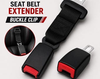 23cm Seat Belt Extender: Metal Buckle, Durable Strap (Universal Auto Accessory)