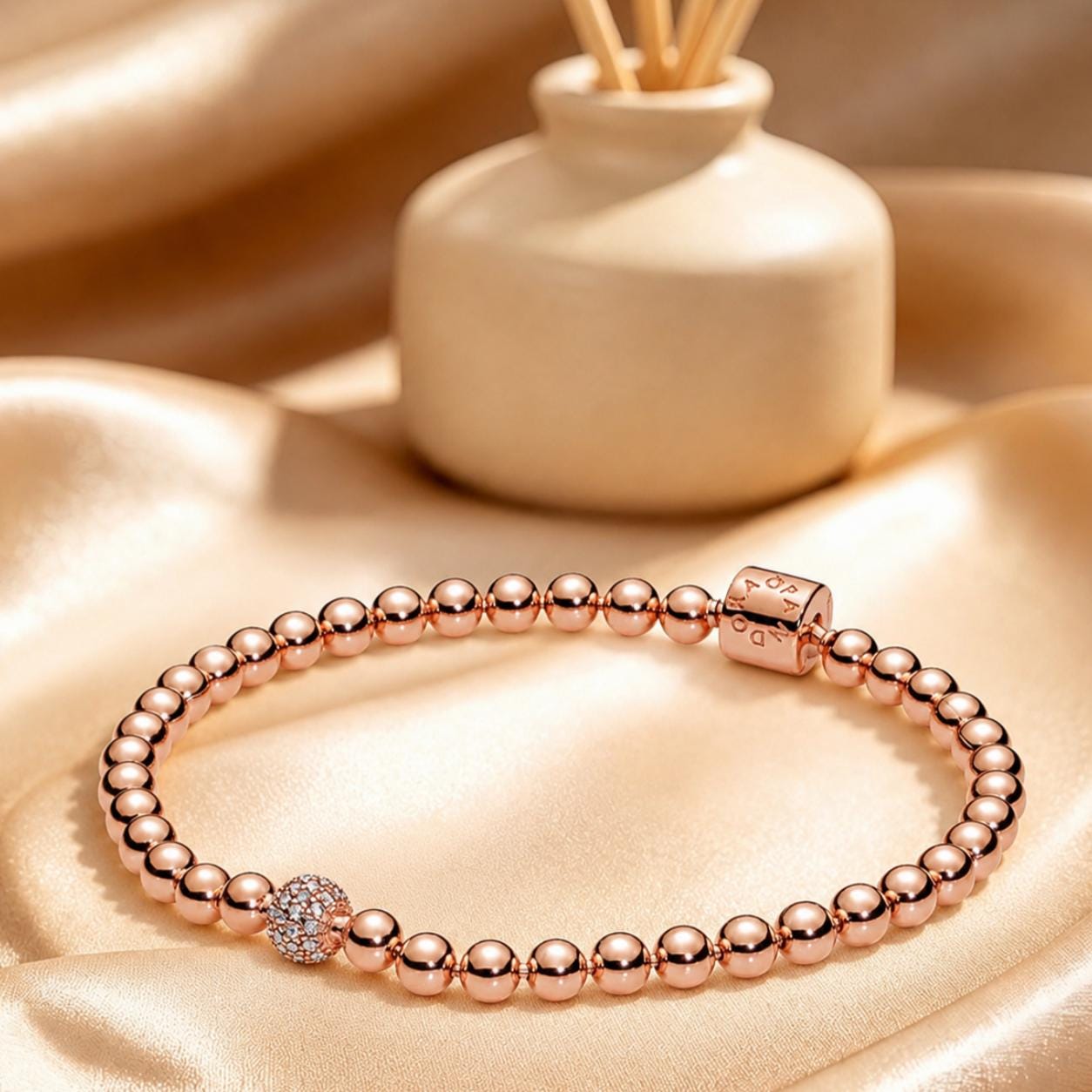 Gold pandora bracelet - Etsy 日本