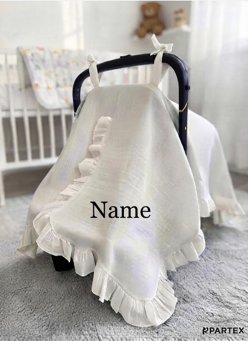 Personligt broderat muslinsparkdräktset, anpassad jumpsuit med babynamn, bomullskläder för spädbarn, personlig mössa bild 6