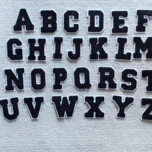 Aufnäher, Aufnäher, Name Buchstabe A-Z, Aufnäher für Kleidung, Taschen, Hüte & Jacken
