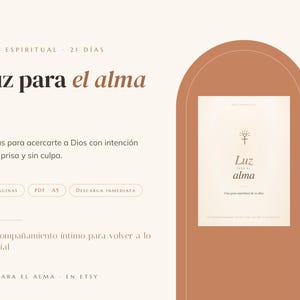 Devocional 21 Días en Español PDF | Luz para el Alma – Guía Espiritual para Acercarte a Dios | Método L.U.Z. | Regalo Cristiano Mujer