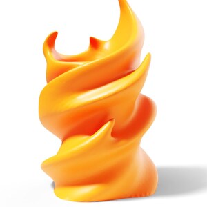 3 D Printed Fire Clay Vase 9.4 inches tall