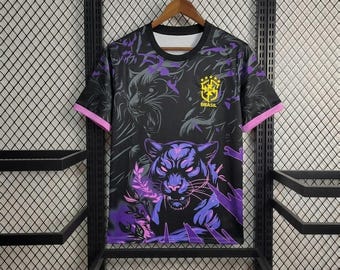 Brazil Black Panther Jersey · CBF Special Edition · Brasil Soccer Shirt · Streetwear Football Kit · Fan Collector