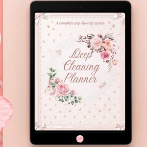 Pink Coquette Deep Cleaning Planner | Seasonal Checklist (Digital PDF)