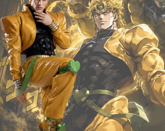 Anime Inspired Premium Cosplay Set Real Leather Jacket Pants Costume Custom Anime Convention Outfit Adult Men