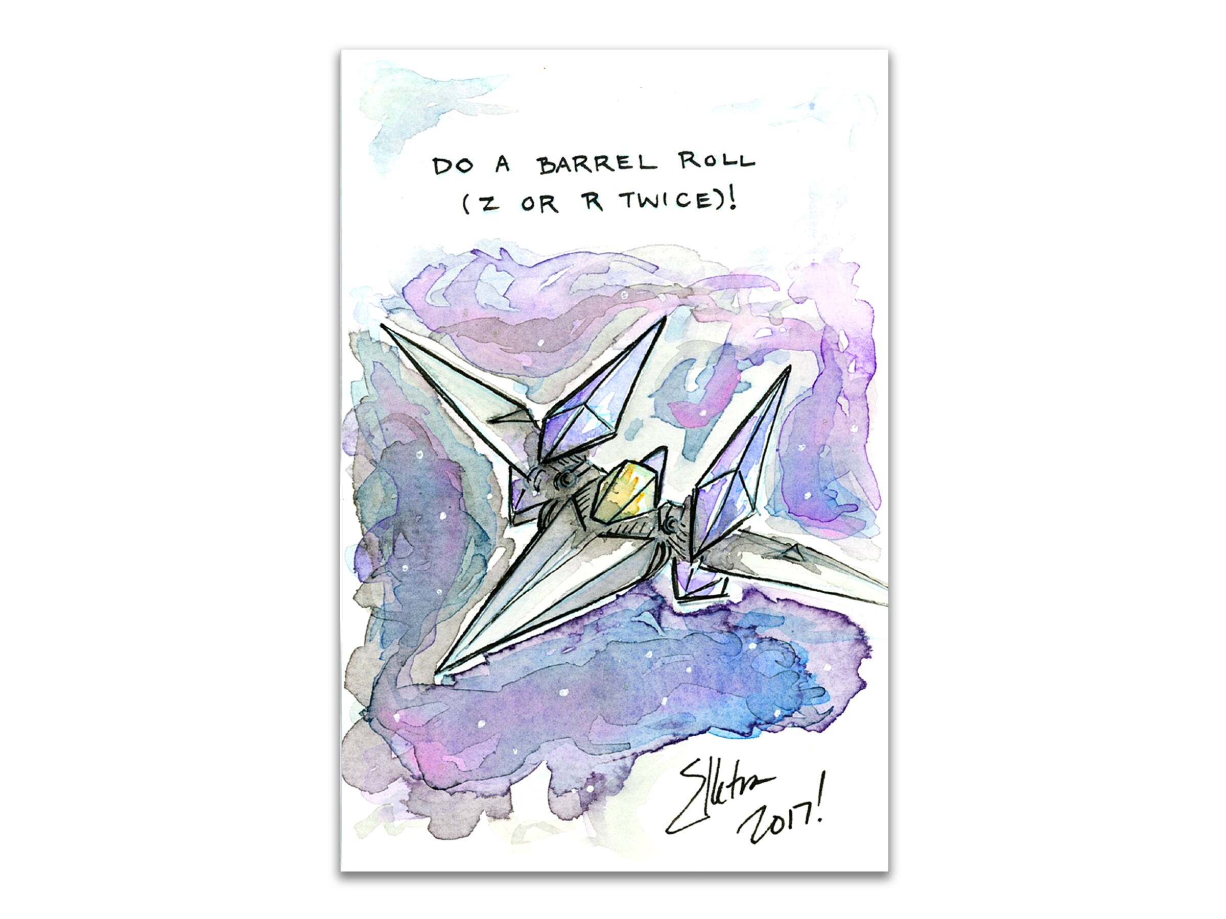 Do a barrel roll! (Bumper Sticker) Spiral Notebook for Sale by