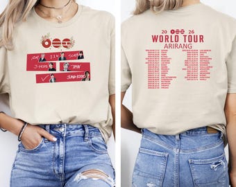 BTS Arirang Shirt, BTS K-Pop Concert 2026 T-Shirt, BTS World Tour Arirang Tee, Bangtan 2026 Concert Shirt, Kpop Shirt, Kpop Fan Tee