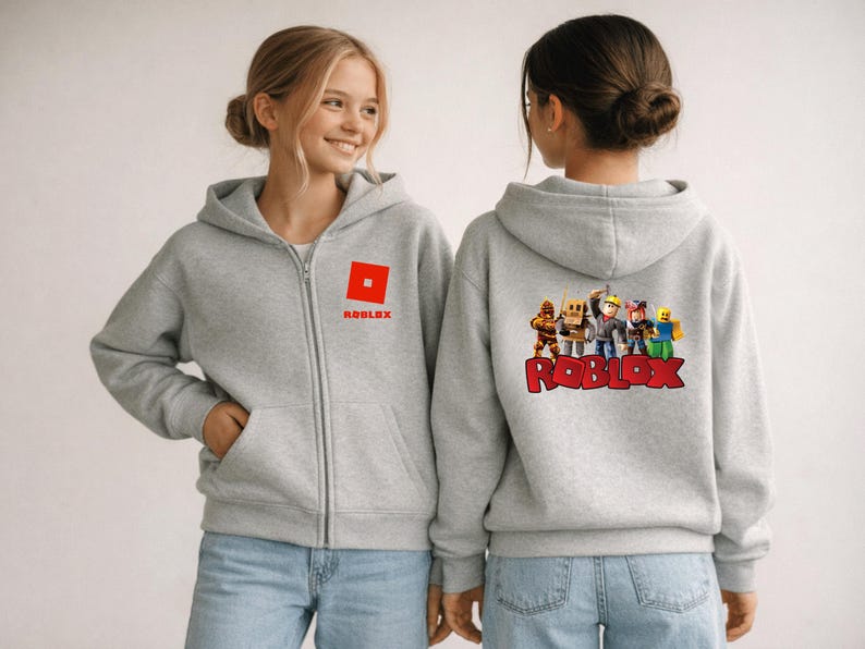 Roblox Youth Full Zip Hoodie immagine 5