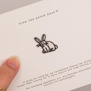 Vintage Hase Aufnäher | Cottagecore Kaninchen Aufbügler Applikation
