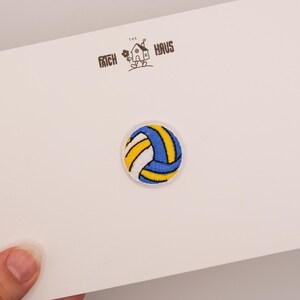 Parche bordado de voleibol, aplique deportivo termoadhesivo, regalo para jugadores, decoración para mochilas.