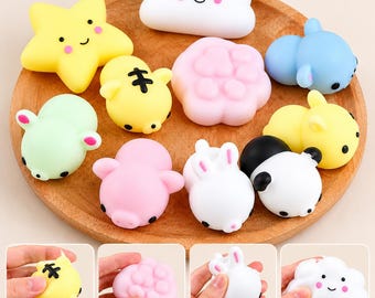 Set di giocattoli morbidi Kawaii / Kit antistress a forma di animali / Pallina antistress
