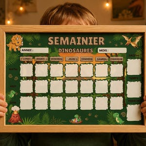 Dinosaur weekly planner