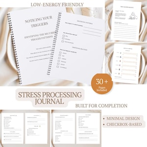 Stress Processing Journal for Women PDF | Anxiety Reset | Nervous System Reset and Recovery Journal