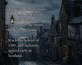 The Cursed Night of North Berwick | Scottish Witch Trials Short Story | Dark Historical Horror Tale | Gothic Digital Download PDF