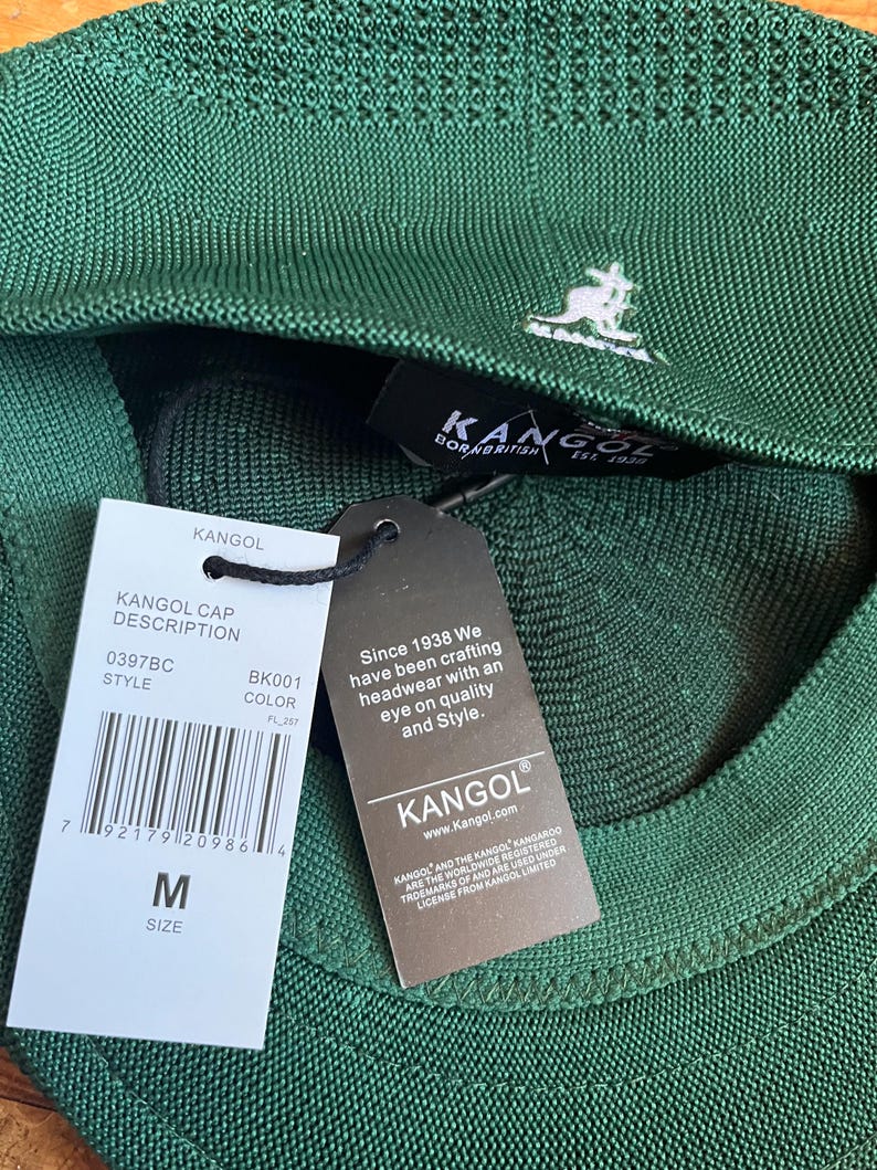 Kangol Beret Hat, Pine Green, New, Model 504 image 3