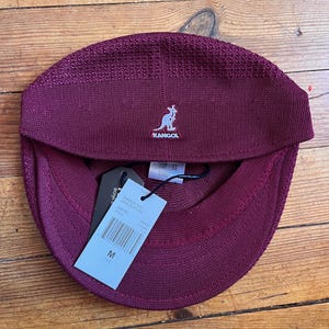 New Kangol Red Burgundy Beret Hat Model 504 image 1