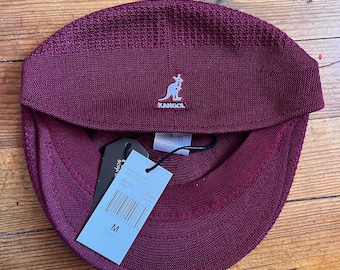 New Kangol Red Burgundy Beret Hat Model 504