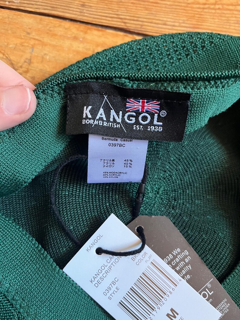 Kangol Beret Hat, Pine Green, New, Model 504 image 2