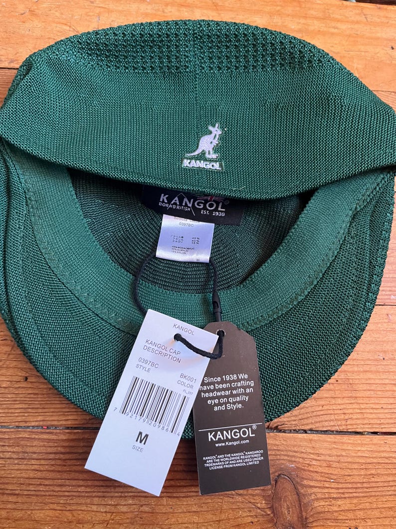 Kangol Beret Hat, Pine Green, New, Model 504 image 7