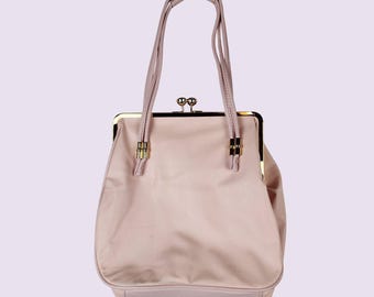 Lulu Guinness Pink Große Gem Spange mit Gold Akzente und Polka Dot Futter